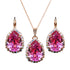 Комплект "Debesu Piliens III (Rose)" с кристаллами Swarovski™